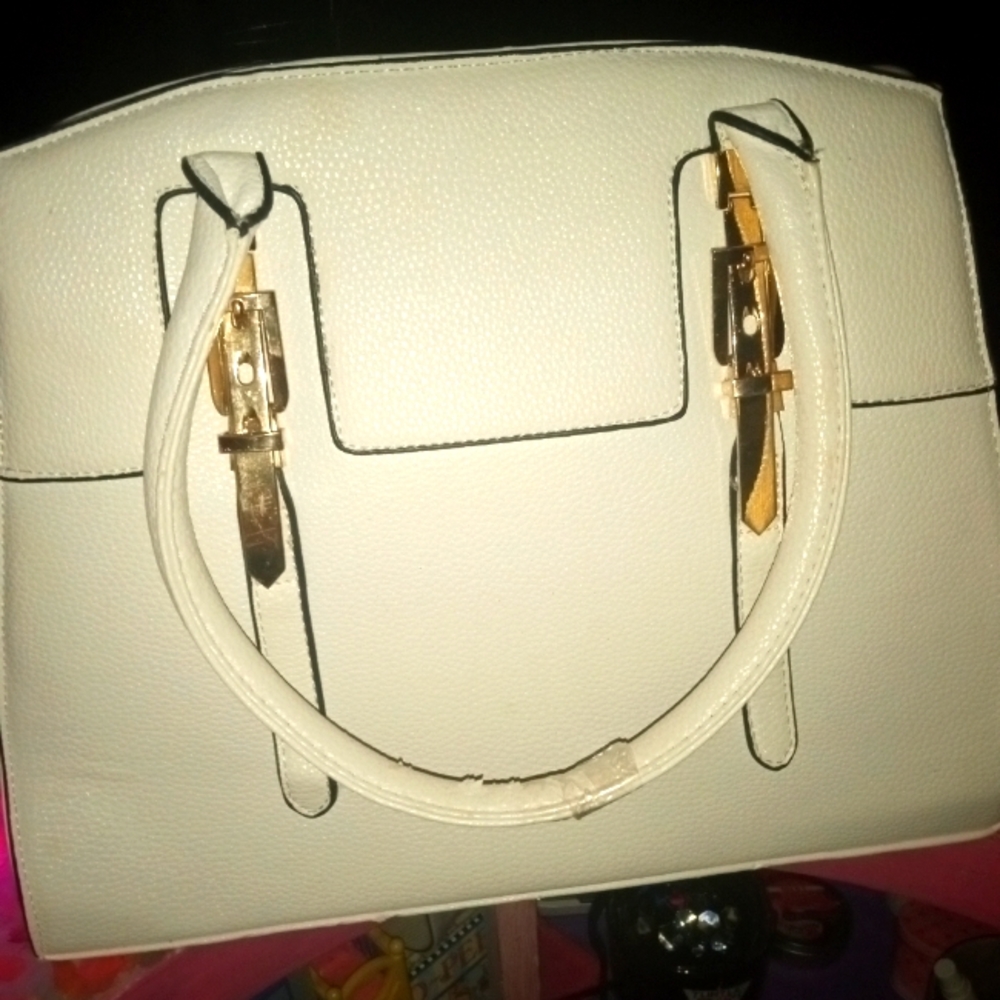 White square shaped nice clean purse